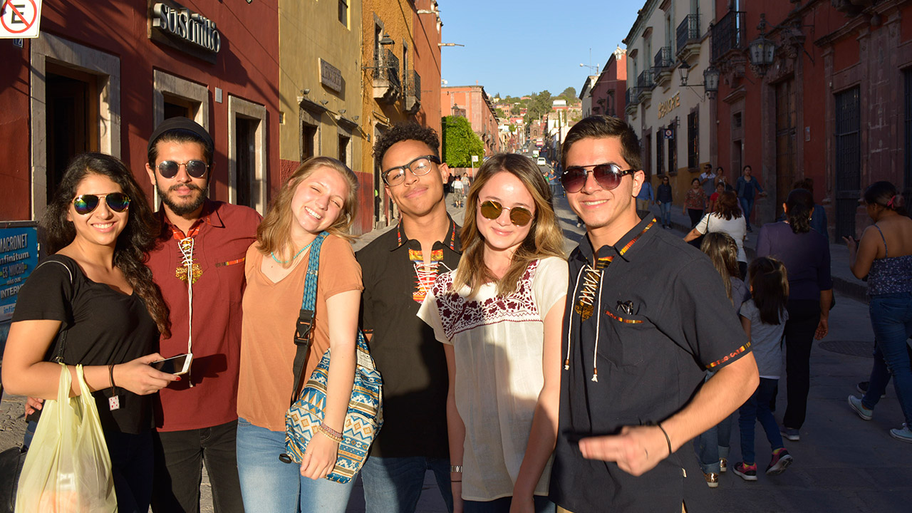 study abroad student group