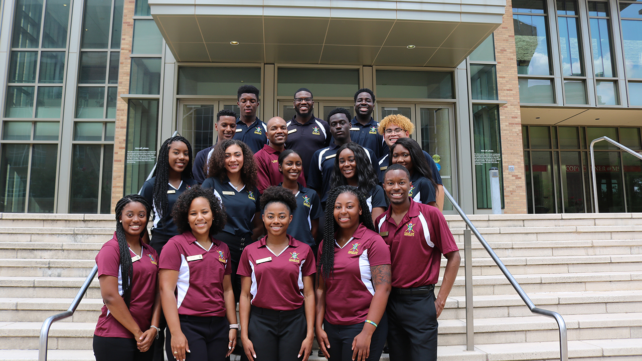 NSBE group in front of MSC