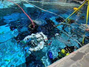 Jake Cooper underwater in pool