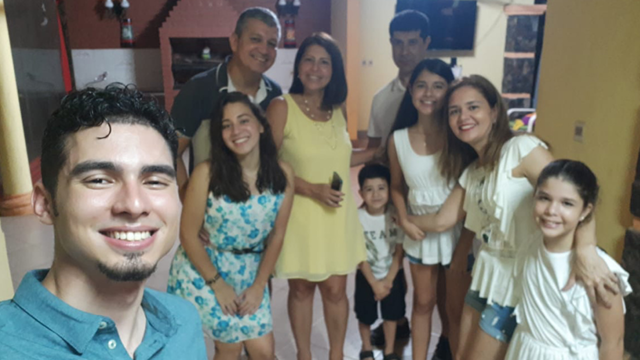 Luis' family in Paraguay on New Year’s Eve.