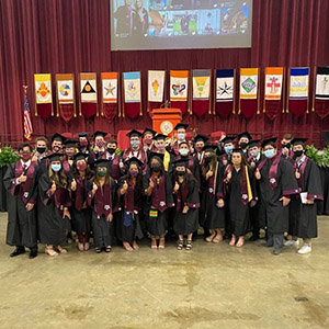 first graduating class of materials science and engineering students at Texas A&M University